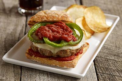 GRILLED ITALIAN SAUSAGE BURGER