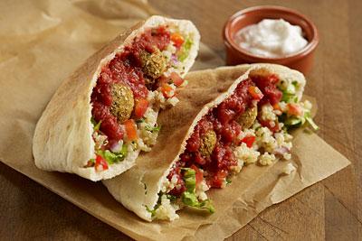 QUINOA AND FALAFEL PITA