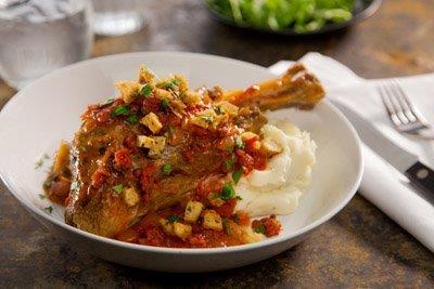 SALSA BRAISED LAMB SHANK