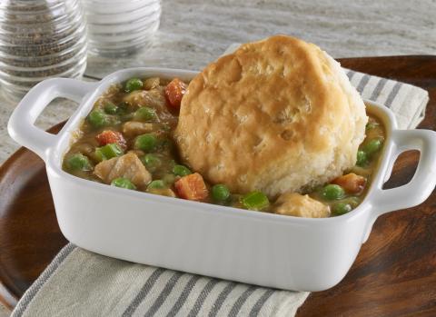 CHICKEN AND BISCUIT POT PIE CASSEROLE