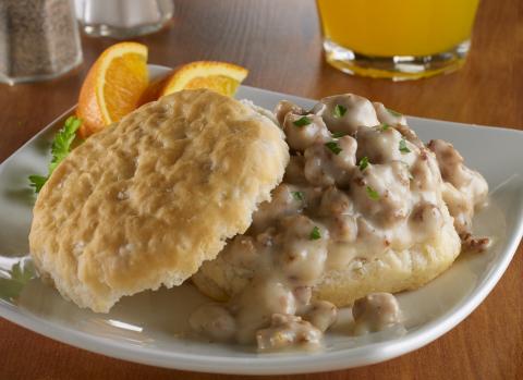 SAUSAGE GRAVY AND BISCUITS