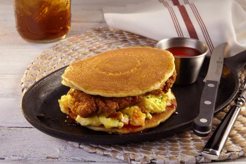 KNIFE & FORK HOT HONEY CHICKEN SANDWICH