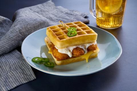 PLANT-BASED CHICK'N AND WAFFLE SUPREME