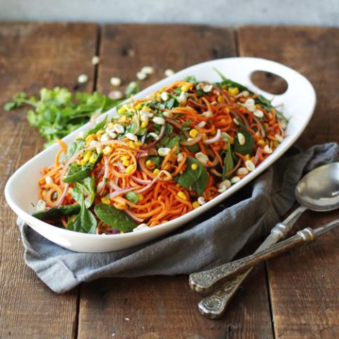 SPICY SWEET POTATO NOODLE SALAD 
