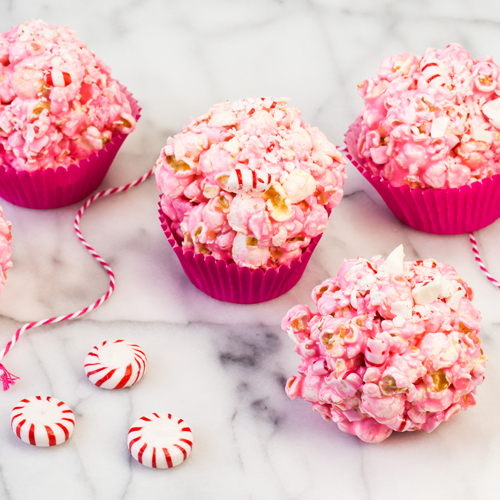 PEPPERMINT POPCORN BALLS